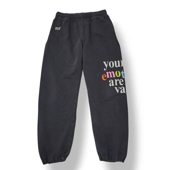 The Mayfair Group Your Emotions Are Valid Sweatshirt and Sweatpants Set in Gray - Picture 7 of 16